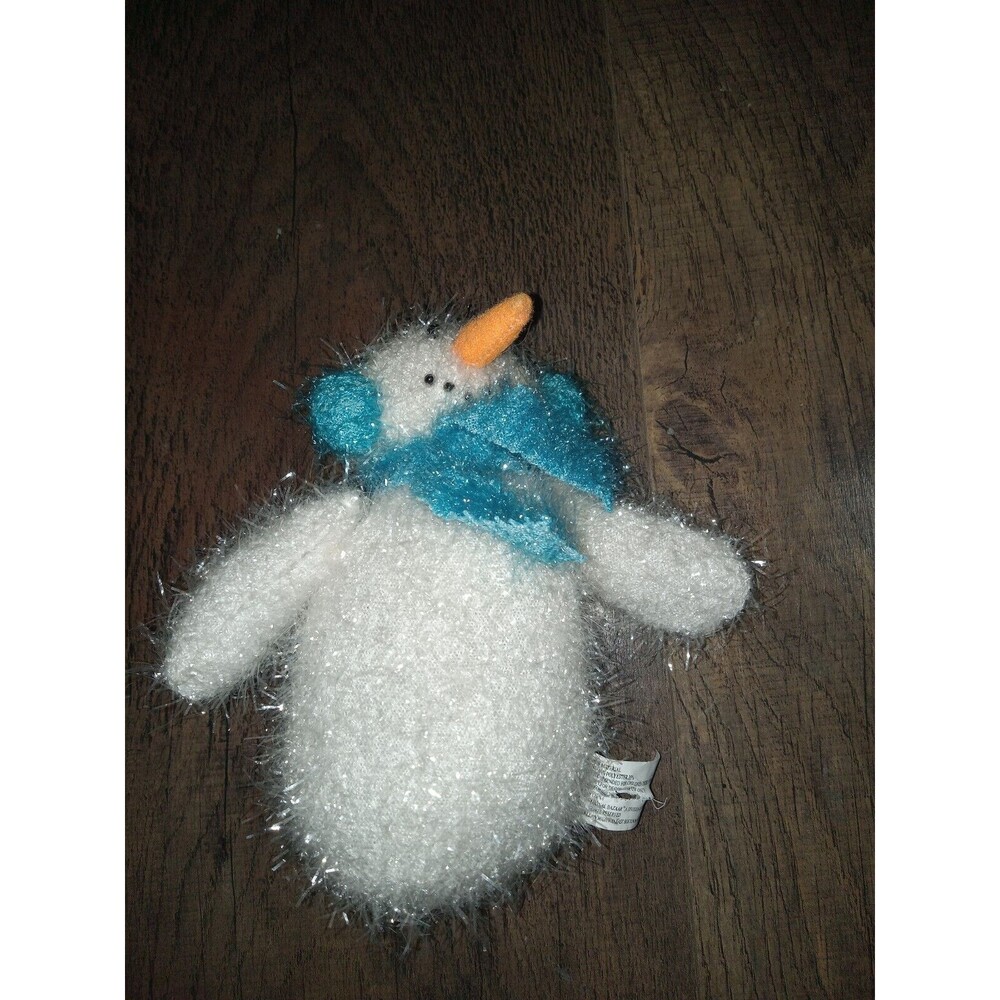 International Bazaar Stuffed Plush Snowman 6 1/2"